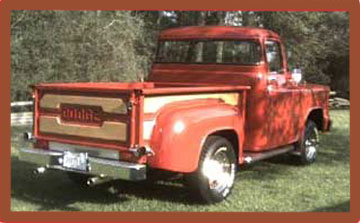Photo of Bob Riceman's restored 1958 Dodge truck